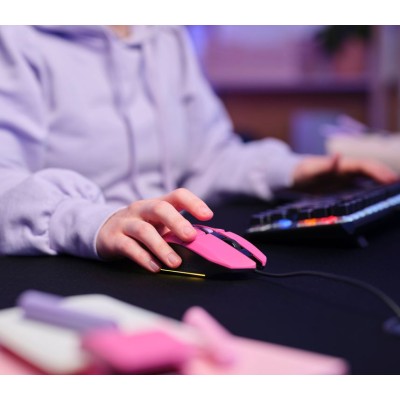 Миша Trust GXT 109 Felox, RGB, USB-A, рожевий (25068_TRUST)