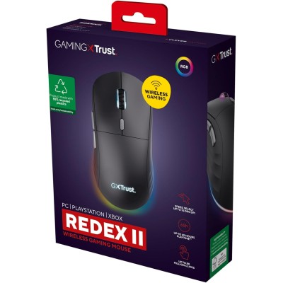 Миша Trust GXT 926 REDEX II, WL/USB-A/USB-C, чорний (25126_TRUST)