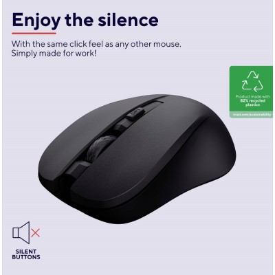 Миша Trust Mydo Silent, WL, чорний (25084_TRUST)