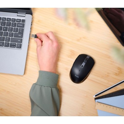 Миша Trust OZZA compact, BT/WL/USB-A, чорний (24819_TRUST)