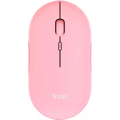 Миша Trust Puck Rechargeable, Ultra-Thin, BT/WL, Silent, рожевий (24125_TRUST)