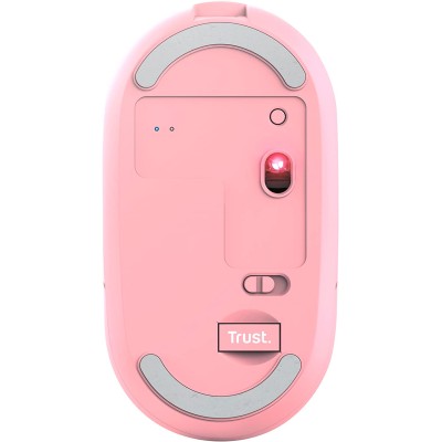 Миша Trust Puck Rechargeable, Ultra-Thin, BT/WL, Silent, рожевий (24125_TRUST)