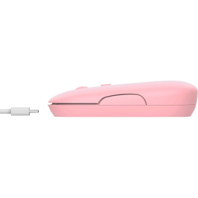 Миша Trust Puck Rechargeable, Ultra-Thin, BT/WL, Silent, рожевий (24125_TRUST)