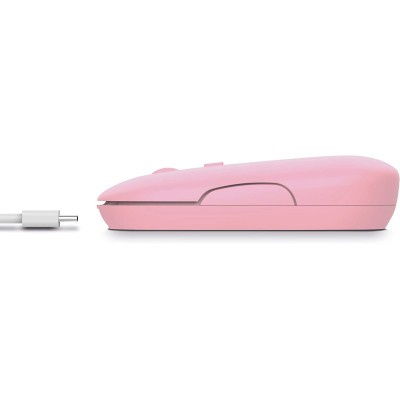 Миша Trust Puck Rechargeable, Ultra-Thin, BT/WL, Silent, рожевий (24125_TRUST)