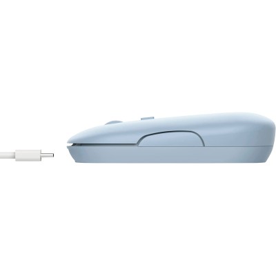 Миша Trust Puck Rechargeable, Ultra-Thin, BT/WL, Silent, синій (24126_TRUST)