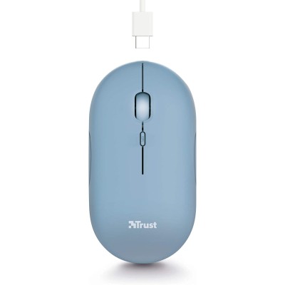 Миша Trust Puck Rechargeable, Ultra-Thin, BT/WL, Silent, синій (24126_TRUST)