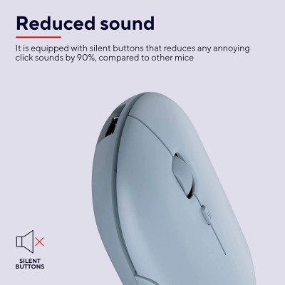 Миша Trust Puck Rechargeable, Ultra-Thin, BT/WL, Silent, синій (24126_TRUST)