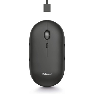 Миша Trust Puck Rechargeable, Ultra-Thin, BT/WL, Silent, чорний (24059_TRUST)