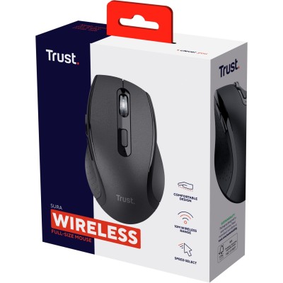 Миша Trust Sura, WL, чорний (25479_TRUST)