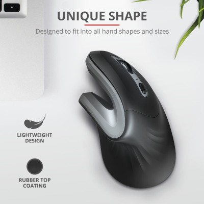 Миша Trust Verro Ergonomic, WL, чорний (23507_TRUST)