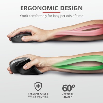 Миша Trust Verro Ergonomic, WL, чорний (23507_TRUST)