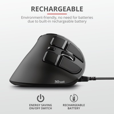 Миша Trust Voxx Rechargeable Ergonomic, WL, чорний (23731_TRUST)