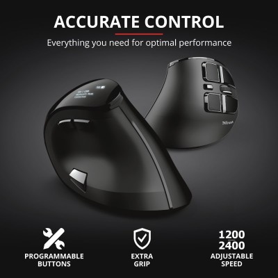 Миша Trust Voxx Rechargeable Ergonomic, WL, чорний (23731_TRUST)