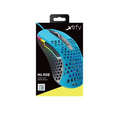 Миша Xtrfy M4, USB-A, RGB, Miami Blue (XG-M4-RGB-BLUE)