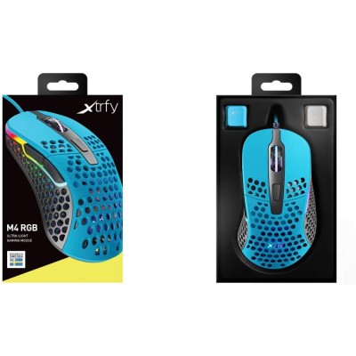 Миша Xtrfy M4, USB-A, RGB, Miami Blue (XG-M4-RGB-BLUE)