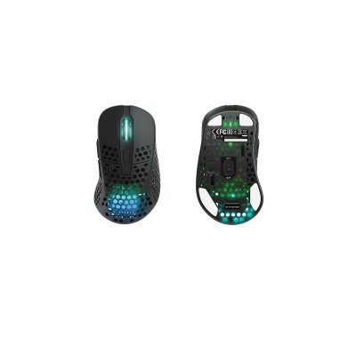 Миша Xtrfy M4, WL/USB-A, RGB, чорний (M4W-RGB-BLACK)