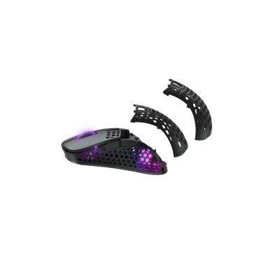 Миша Xtrfy M4, WL/USB-A, RGB, чорний (M4W-RGB-BLACK)