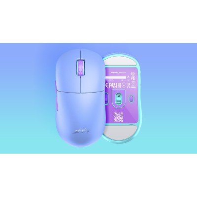 Миша Xtrfy M8, WL/USB-A, RGB, Frosty Purple (M8W-RGB-PURPLE)
