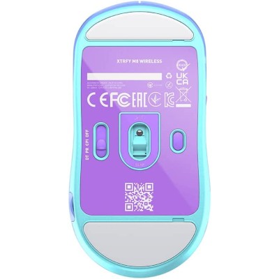 Миша Xtrfy M8, WL/USB-A, RGB, Frosty Purple (M8W-RGB-PURPLE)