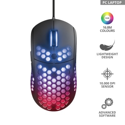 Миша ігрова Trust GXT 960 Graphin Ultra-lightweight RGB USB Black (23758_TRUST)