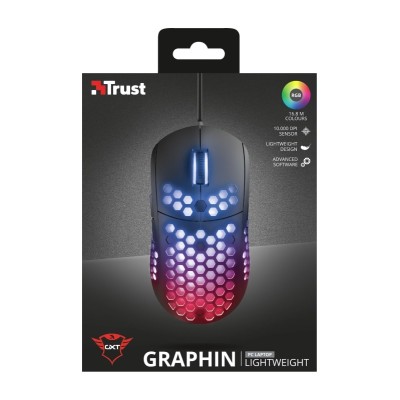 Миша ігрова Trust GXT 960 Graphin Ultra-lightweight RGB USB Black (23758_TRUST)