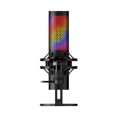 Мікрофон геймінговий HyperX QuadCast 2 S, Omni/Uni/Bi, USB-A, 3м, NGenuity, RGB, чорний (9A273AA)