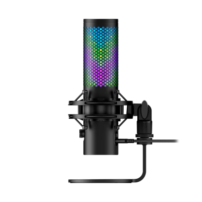 Мікрофон геймінговий HyperX QuadCast 2 S, Omni/Uni/Bi, USB-A, 3м, NGenuity, RGB, чорний (9A273AA)