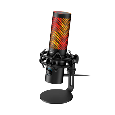 Мікрофон геймінговий HyperX QuadCast 2 S, Omni/Uni/Bi, USB-A, 3м, NGenuity, RGB, чорний (9A273AA)