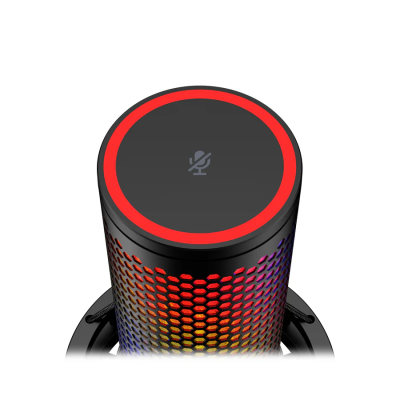 Мікрофон геймінговий HyperX QuadCast 2 S, Omni/Uni/Bi, USB-A, 3м, NGenuity, RGB, чорний (9A273AA)