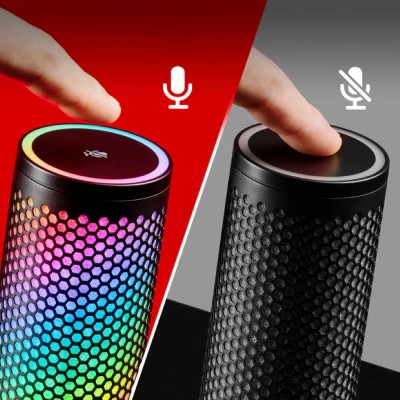 Мікрофон геймінговий HyperX QuadCast 2 S, Omni/Uni/Bi, USB-A, 3м, NGenuity, RGB, чорний (9A273AA)