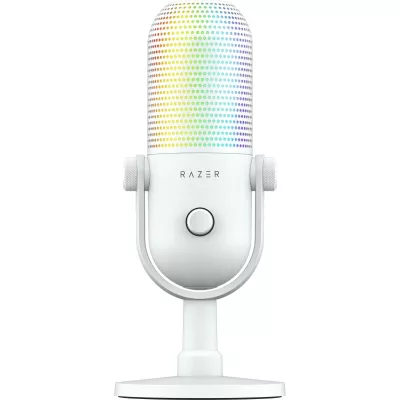Мікрофон геймінговий Razer Seiren V3 Chroma, Uni, RGB, USB-A, 2м, білий (RZ19-05060200-R3M1)
