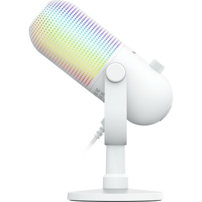 Мікрофон геймінговий Razer Seiren V3 Chroma, Uni, RGB, USB-A, 2м, білий (RZ19-05060200-R3M1)