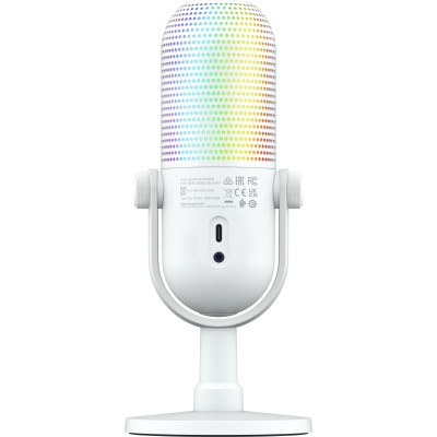 Мікрофон геймінговий Razer Seiren V3 Chroma, Uni, RGB, USB-A, 2м, білий (RZ19-05060200-R3M1)