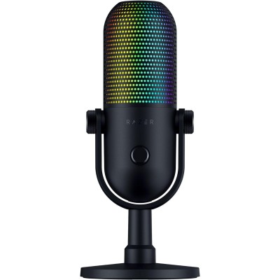 Мікрофон геймінговий Razer Seiren V3 Chroma, Uni, RGB, USB-A, 2м, чорний (RZ19-05060100-R3M1)