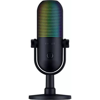 Мікрофон геймінговий Razer Seiren V3 Chroma, Uni, RGB, USB-A, 2м, чорний (RZ19-05060100-R3M1)
