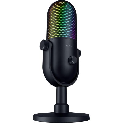 Мікрофон геймінговий Razer Seiren V3 Chroma, Uni, RGB, USB-A, 2м, чорний (RZ19-05060100-R3M1)