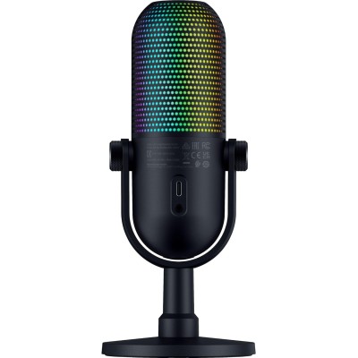 Мікрофон геймінговий Razer Seiren V3 Chroma, Uni, RGB, USB-A, 2м, чорний (RZ19-05060100-R3M1)