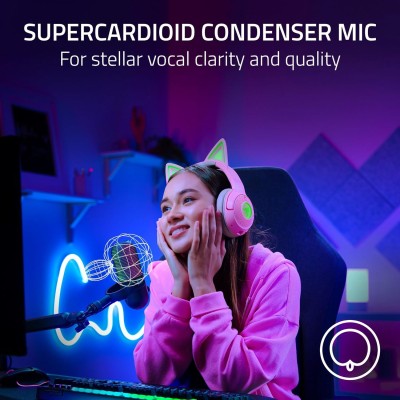 Мікрофон геймінговий Razer Seiren V3 Chroma, Uni, RGB, USB-A, 2м, чорний (RZ19-05060100-R3M1)