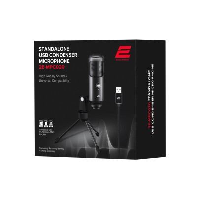 Мікрофон для ПК 2Е MPC020 Streaming KIT USB (2E-MPC020)