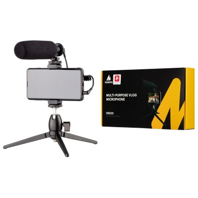 Мікрофон з триподом для мобільних пристроїв 2Е AU-CM10S Vlog KIT, 3.5mm (2E-MM011_OLD)