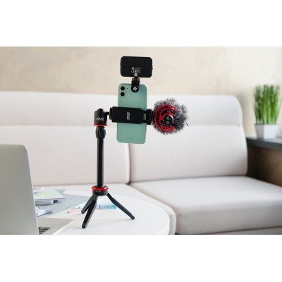 Мікрофон з триподом для мобільних пристроїв 2Е MM011 Vlog KIT, 3.5mm (2E-MM011)