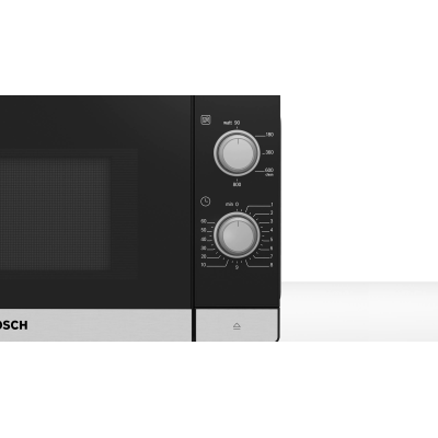 Мікрохвильова піч Bosch, 20л, мех. керув., 800Вт, чорний (FFL020MS1) Мікрохвильова піч Bosch, 20л, мех. керув., 800Вт, чорний (FFL020MS1)
