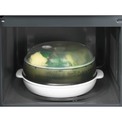 Мікрохвильова піч Electrolux, 25л, мех. керування, 900Вт, гриль, дисплей, інвертор, чорний (EMZ725MMK)