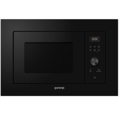 Мікрохвильова піч Gorenje вбудовувана, 20л, електр. управл., 800Вт, гриль, дисплей, чорний (BM201AG1BG)