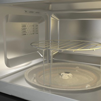 Мікрохвильова піч Gorenje вбудовувана, 20л, електр. управл., 800Вт, гриль, дисплей, чорний (BM201AG1BG)