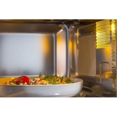 Мікрохвильова піч Gorenje вбудовувана, 25л, електр. управл., 900Вт, гриль, дисплей, інвертор, чорний (BMI251SG3BG)