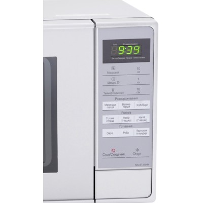 Мікрохвильова піч Panasonic , 20л, електр.керув., 800Вт, дисплей, сірий (NN-ST27HMZPE)