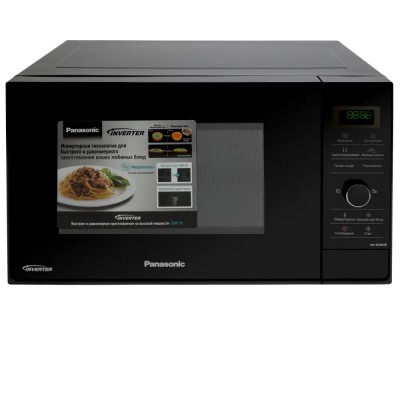 Мікрохвильова піч Panasonic , 23л, електр. керув., 1000Вт, дисплей, чорний (NN-SD36HBZPE)