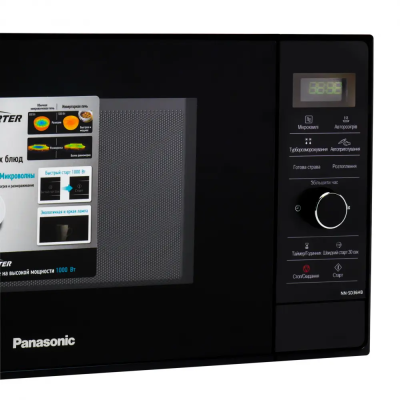 Мікрохвильова піч Panasonic , 23л, електр. керув., 1000Вт, дисплей, чорний (NN-SD36HBZPE)