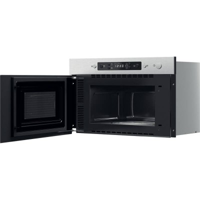 Мікрохвильова піч Whirlpool вбудована, 22л, електронне упр., 750Вт, гриль, дисплей, нерж (MBNA920X)